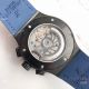 Swiss Replica Hublot Big Bang Classic Fusion 7750 Black Watch Blue Gummy Strap (5)_th.jpg